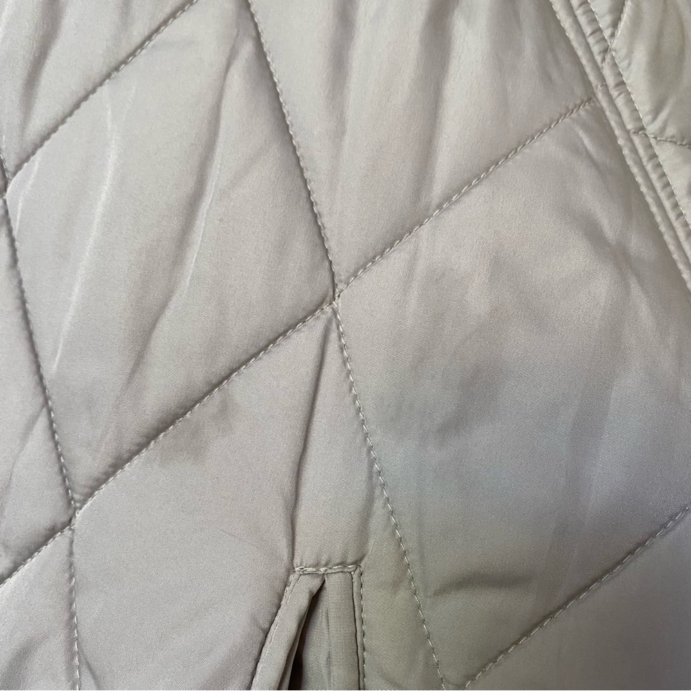 Zara long quilted puffer coat with hood stone grey - Picture 10 of 16